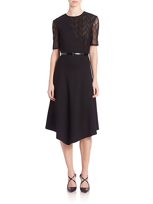 Jason Wu - Draped Stretch-Ponte Dress