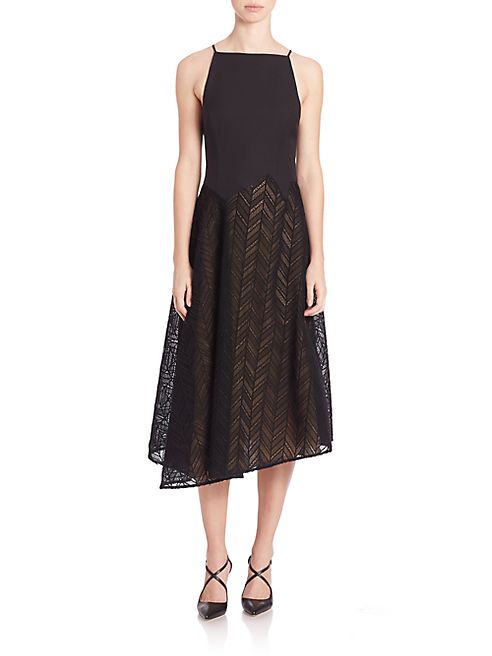 Jason Wu - Herringbone Lace Midi Dress