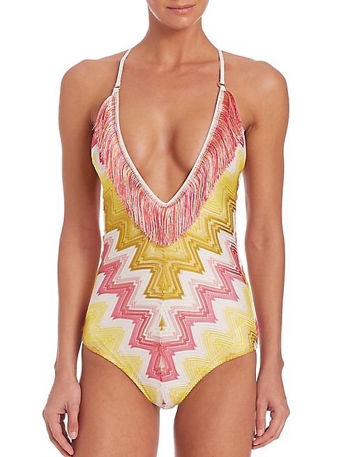 Missoni Mare - One-Piece Fringe Swimsuit