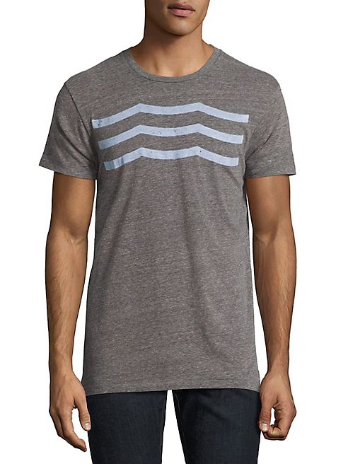 Sol Angeles - Heathered Wave Patterned Tee