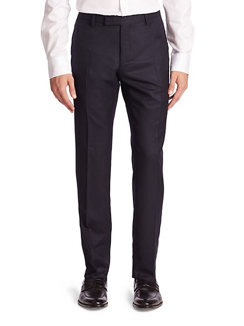 Salvatore Ferragamo - Straight Wool Pants