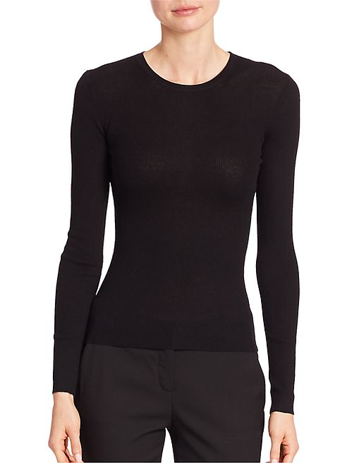 Michael Kors Collection - Ribbed Cashmere Crewneck Sweater