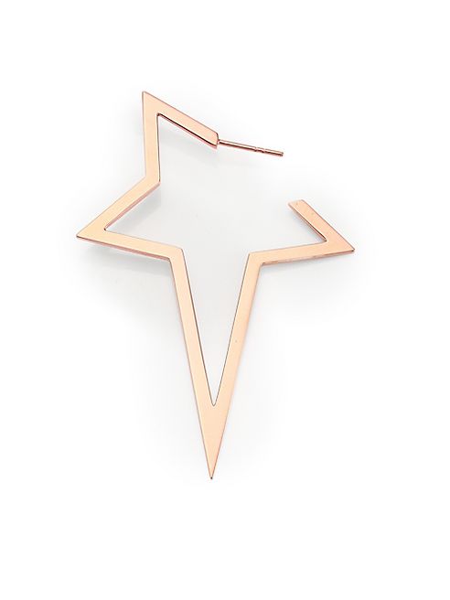 Diane Kordas - 18K Rose Gold Single Star Earring