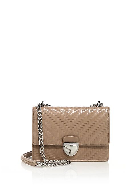 Prada - Madras Woven Leather Chain Bag