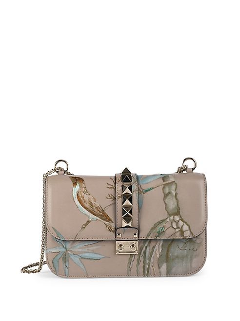 Valentino - Rocklock Medium Embroidered Leather Bag