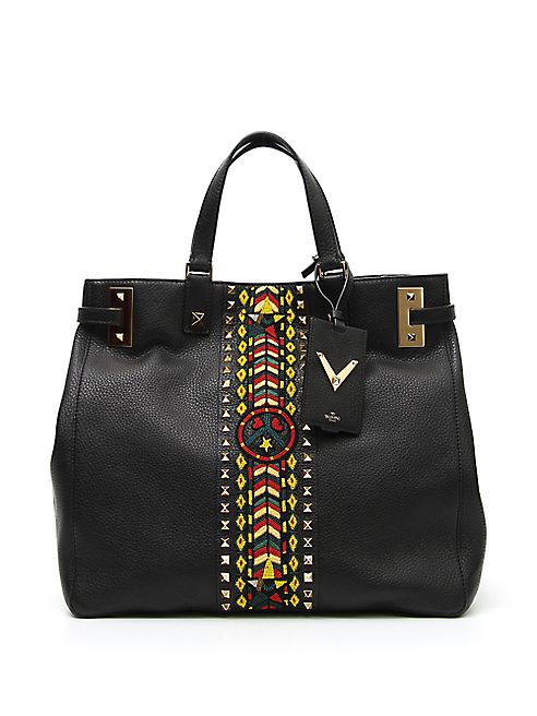 Valentino - Jamaican-Themed Beaded Tote