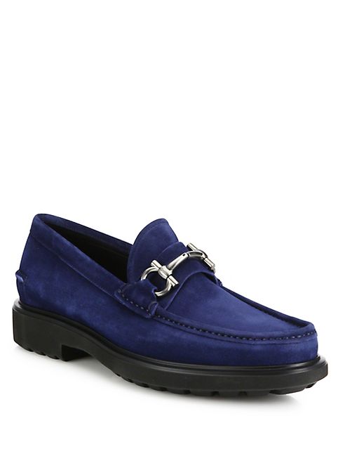 Salvatore Ferragamo - Glasgow Suede Bit Loafers