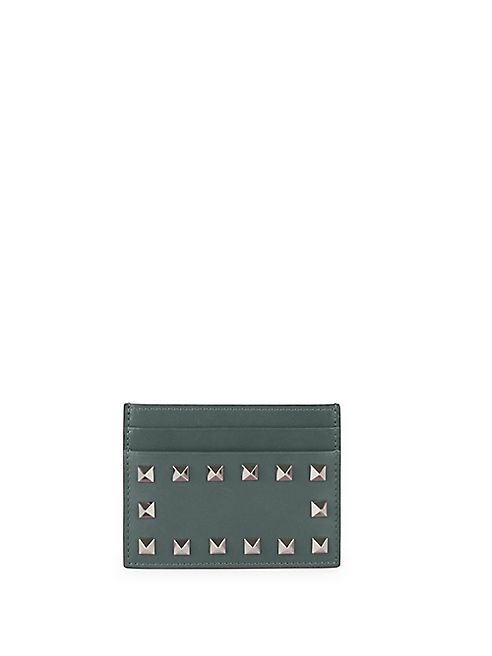 Valentino - Rockstud Leather Card Case