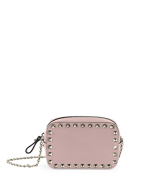 Valentino - Rockstud Leather Chain Pouch