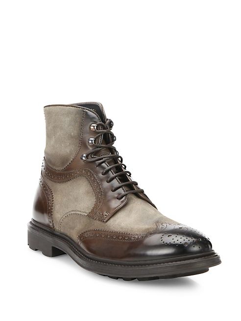 To Boot New York - Hobson Wingtip Leather Boots