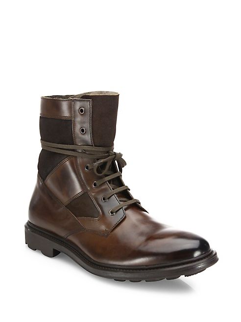 To Boot New York - Tobias Leather Lace-Up Boots