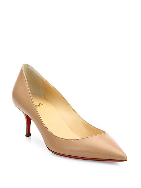 Christian Louboutin - Pigalle Follies 55 Leather Pumps