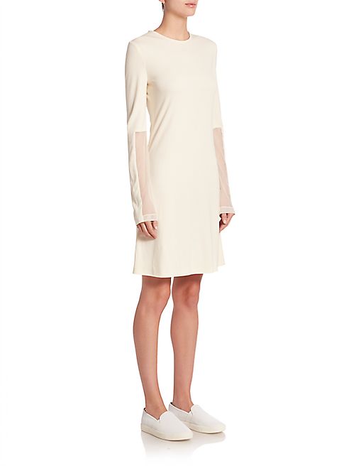 Calvin Klein Collection - Boro Sheer Mesh Detail Dress