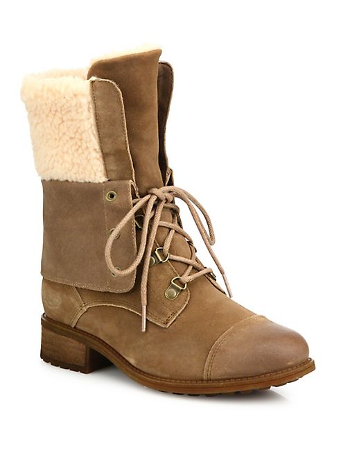 UGG - Gradin Suede Lace-Up Boots