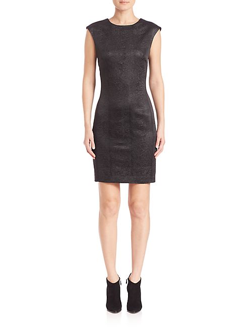 Josie Natori - Crinkle V-Back Dress