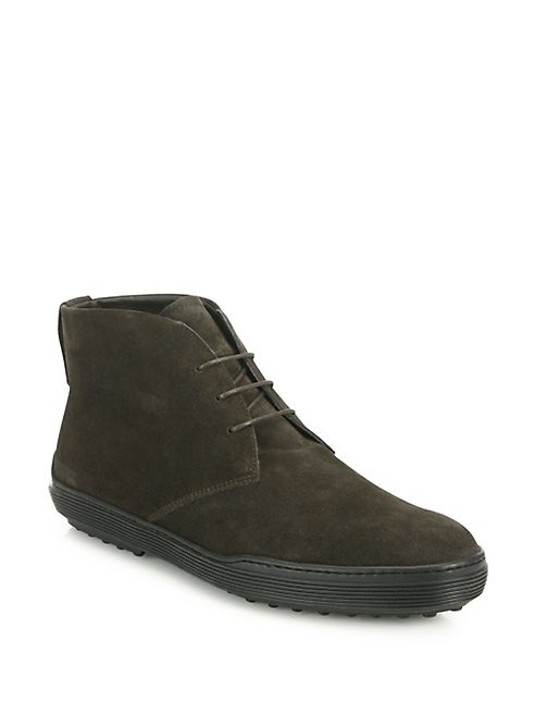 Tod's - Polacco Gomma Suede Chukka Boots