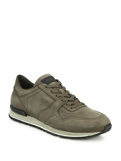 Tod's - Solid Suede Trainer Shoes