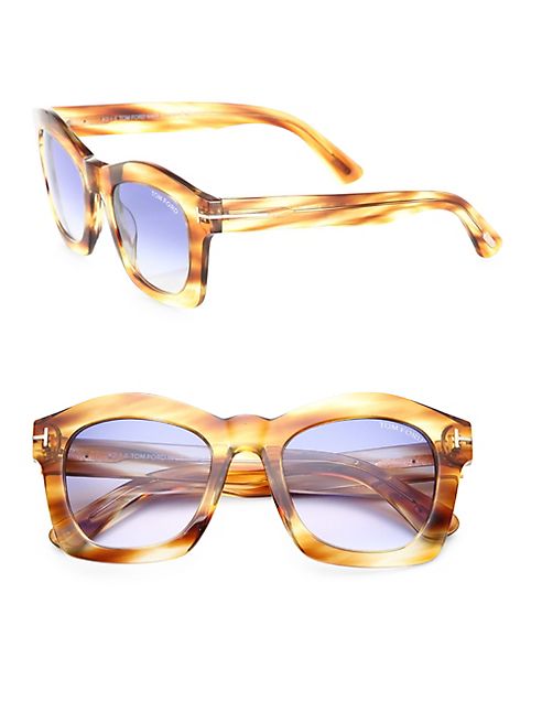 Tom Ford Eyewear - Greta 50MM Geometric Square Sunglasses