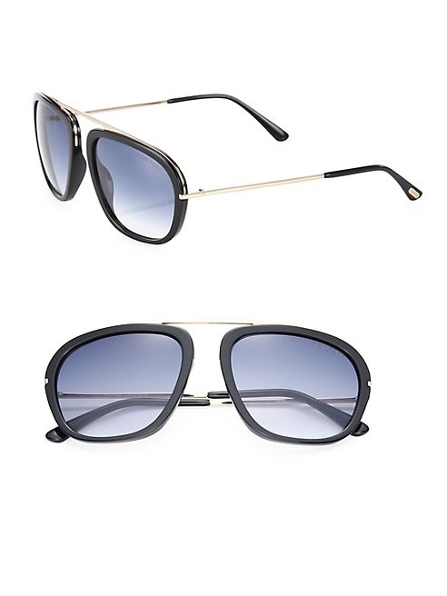 Tom Ford Eyewear - Johnson 57MM Navigator Sunglasses