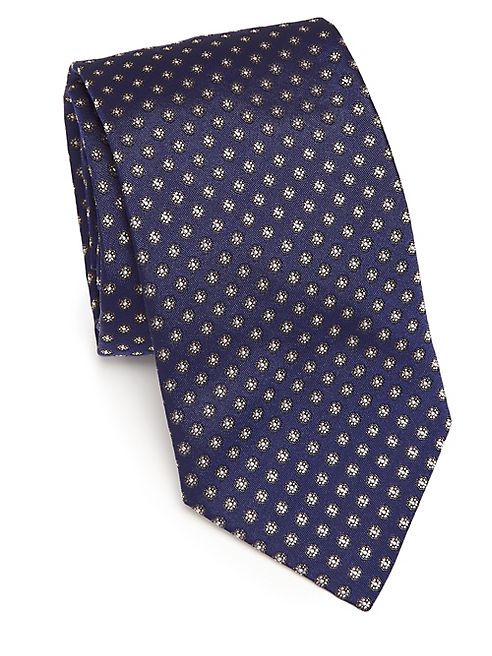 Eton - Floral Printed Silk Tie