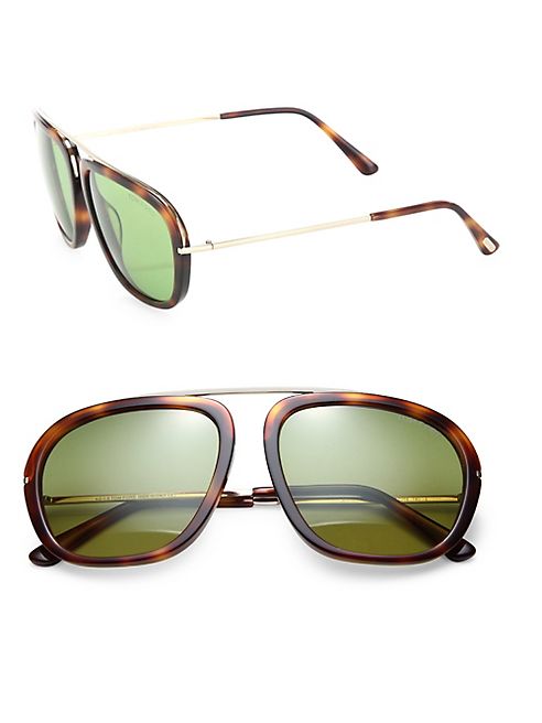 Tom Ford Eyewear - Johnson 57MM Navigator Sunglasses