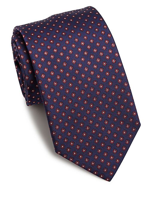 Eton - Floral Embroidered Silk Tie