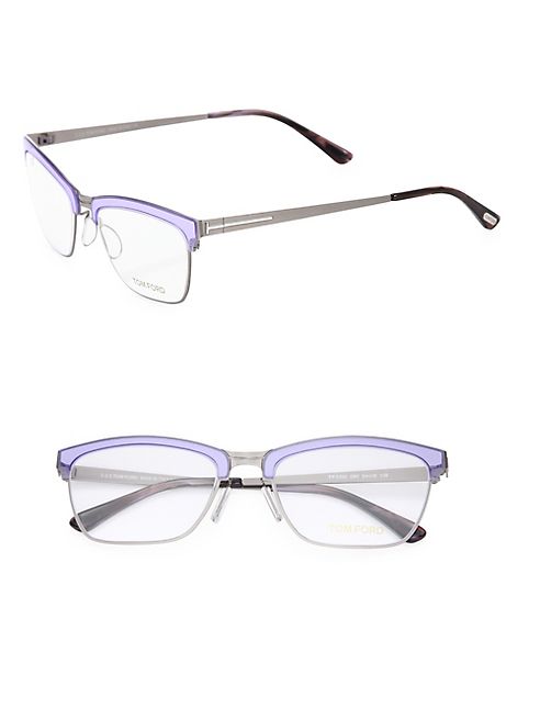 Tom Ford Eyewear - 54MM Metal Soft Square Optical Glasses