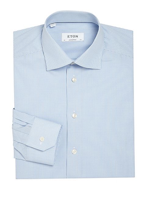 Eton - Micro Checked Contemporary Fit Dress Shirt