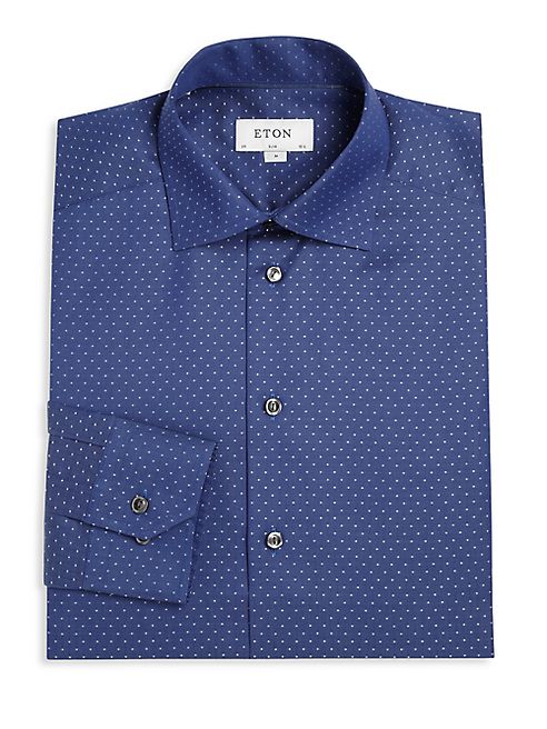 Eton - Slim-Fit Micro Print Shirt