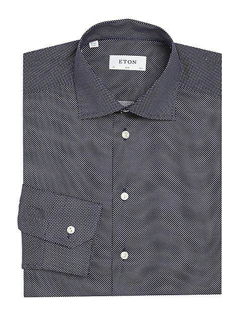 Eton - Signature Dotted Slim-Fit Dress Shirt