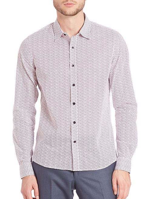 Saks Fifth Avenue Collection - Modern Arrow-Print Button-Down Shirt