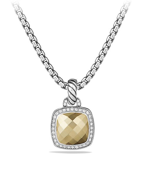 David Yurman - Albion Pendant with 18K Gold Dome and Diamonds