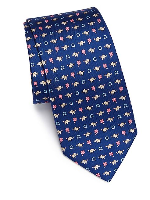 Salvatore Ferragamo - Elephant Print Tie