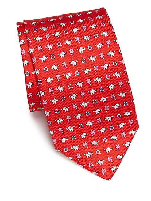 Salvatore Ferragamo - Printed Silk Tie