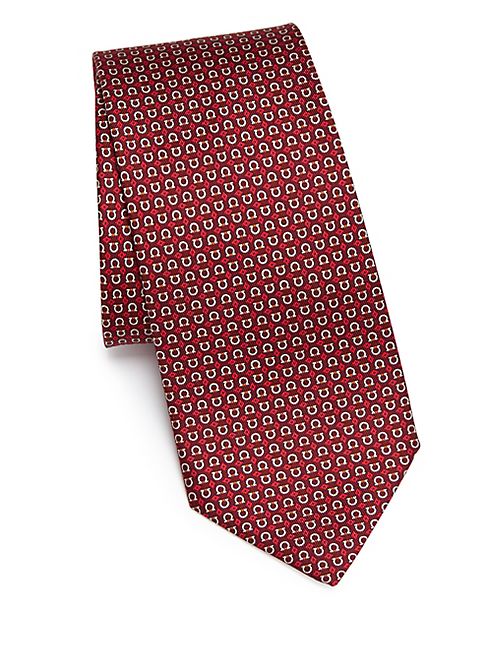 Salvatore Ferragamo - Diamond Print Silk Tie