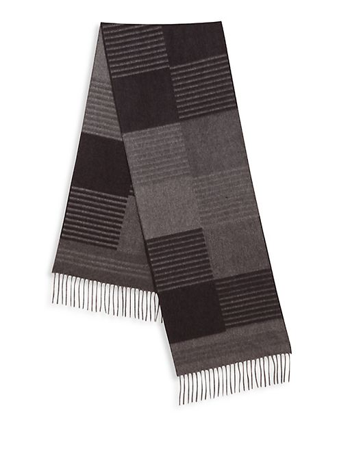 Salvatore Ferragamo - Cashmere & Silk Striped Scarf