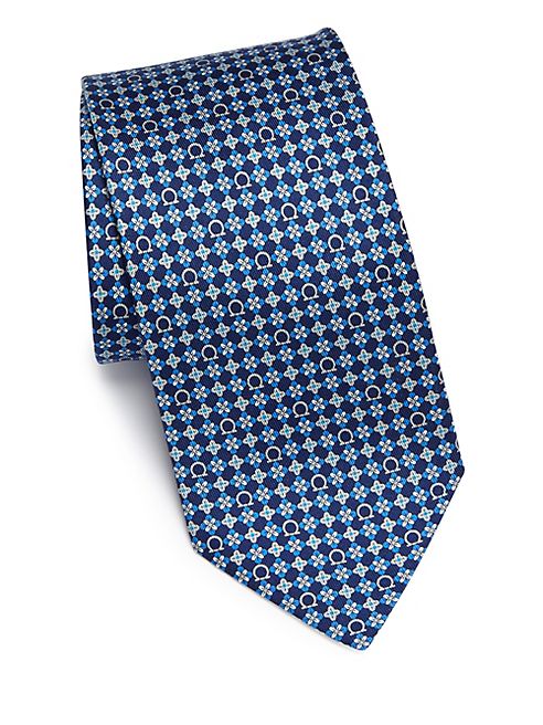 Salvatore Ferragamo - Floral Printed Silk Tie