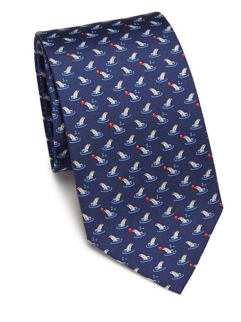 Salvatore Ferragamo - Dolphin Silk Tie