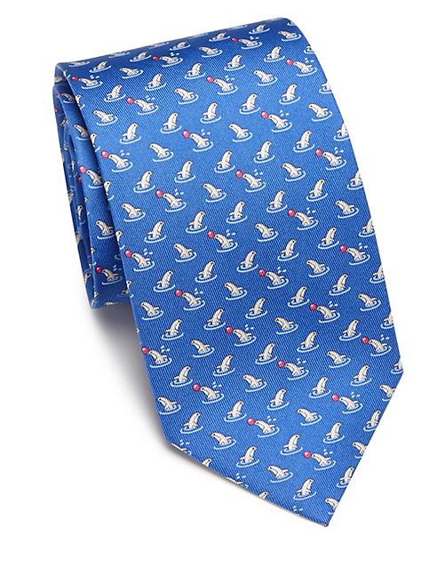 Salvatore Ferragamo - Dolphin Silk Tie