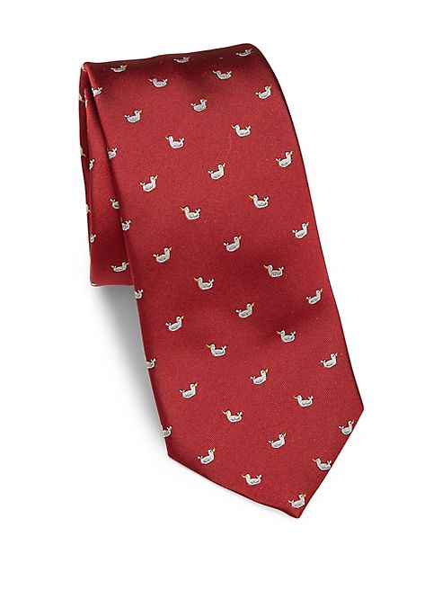 Salvatore Ferragamo - Duckling Print Silk Tie