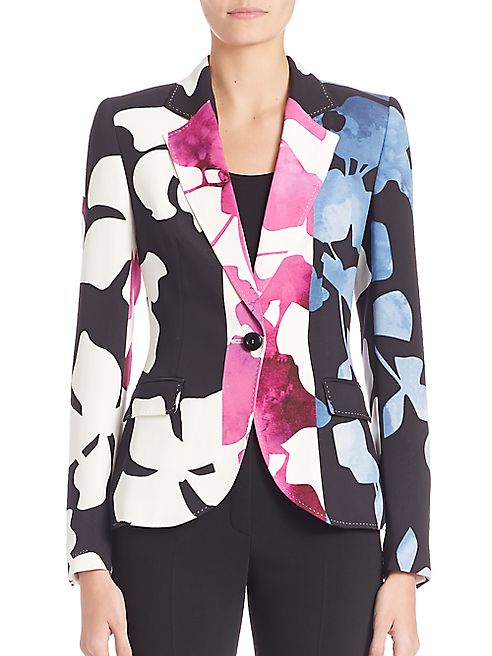 Escada - Floral-Print Jacket