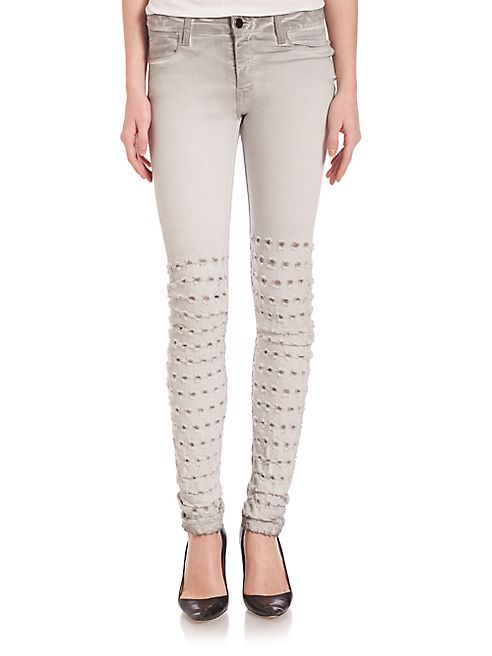 Brockenbow - Alveoles Jaretelle Knee Detail Skinny Jeans