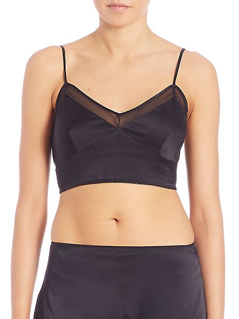 Josie Natori - Stretch Silk Charmeuse Cropped Camisole