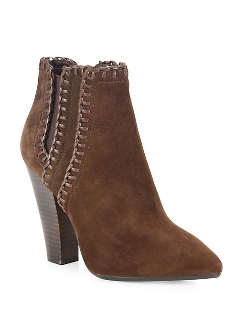 Michael Kors Collection - Channing Suede Point Toe Booties