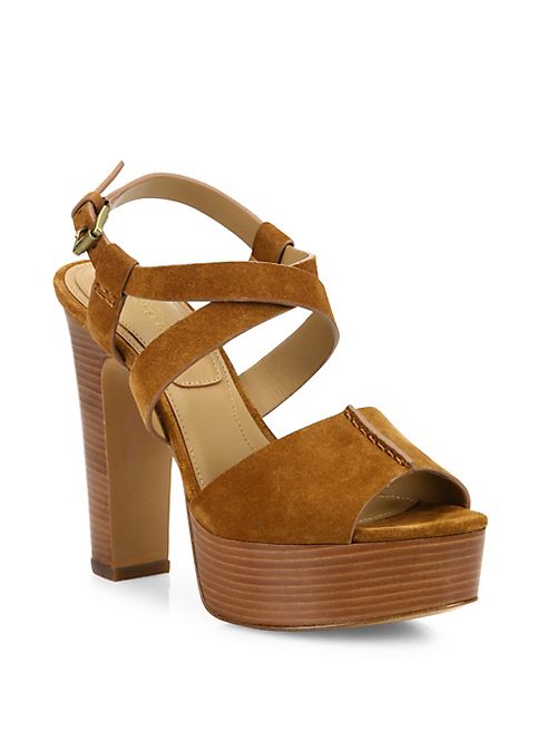 Michael Kors Collection - Gramercy Suede Platform Sandals