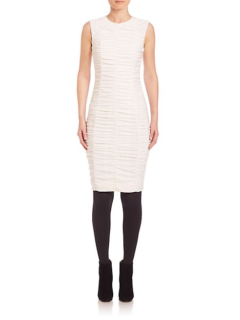 Akris punto - Sleeveless Ruched-Front Dress