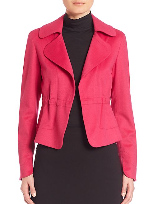 Akris punto - Wool & Angora Drawstring Waist Jacket