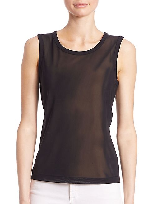 Saks Fifth Avenue Collection - Slim-Fit Power Mesh Sleeveless Blouse