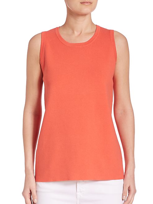 Saks Fifth Avenue Collection - Open Stitch Back Tank