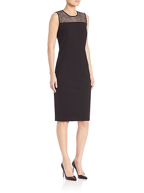 Saks Fifth Avenue Collection - Mesh Lace Dress